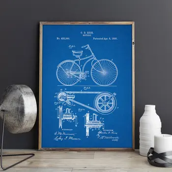 Bicicleta de brevet,Ciclism opera de arta, biciclete arta de perete , postere, decor sala, imprimare,plan, idee de cadou,Decoratiuni de perete