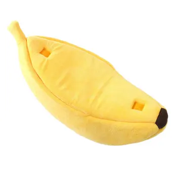 1 Set De Banane Litiera Pisicii Creative Cuib De Banane Forma Cat Gunoi Cald Animale De Companie Cuib Portabil De Companie Coș De Provizii Mat Paturi