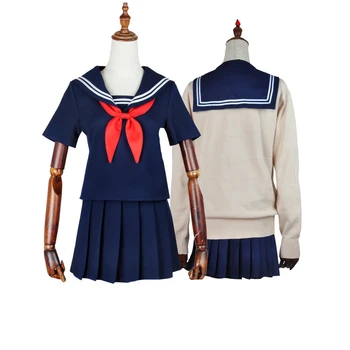 Anime Eroul Meu mediul Academic Boku no Hero Academia Himiko Toga JK Uniformă Fuste Pulover Pulovere Cardigan Costume Cosplay Costum