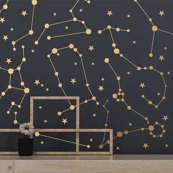 12 Constelații zodiacale Perete de Vinil Autocolant Stele Decalcomanii Pentru Dormitor Copii Accesorii Nordic Decorare DIY Poster tapet