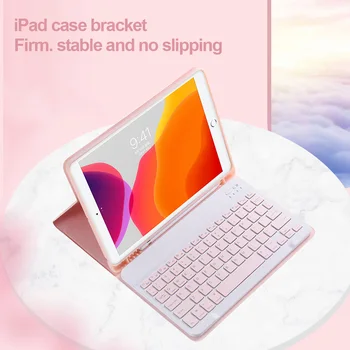 Colorate Tastatură mouse Caz Pentru iPad 7 10.2 2019 Aer 3 10.5 9.7 2018 Caz Keyboard funda pentru iPad mini 5 Pro 11 2020 de Acoperire