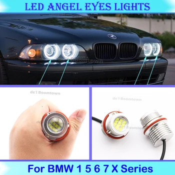 120W LED-uri Auto Halo Inele Angel Eyes Becuri Pentru BMW 1 6 5 7 X Series E60 E61 E63 E64 E65 E66 E39 X3 E83 X5 E53 Faruri Lămpi