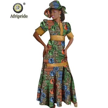 African Rochii pentru Femei de la Ankara Dashiki Îmbrăcăminte Tradițională Purta Ceara de Moda Pălărie de Potrivire de Imprimare de Costume AFRIPRIDE S2025001