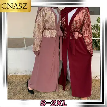 2020 Nou Musulman Elegant Abaya Turc, Marocan Simplu Ciucure Împletit Moda Halat Orientul Mijlociu Arab Kimono Stil De Moda