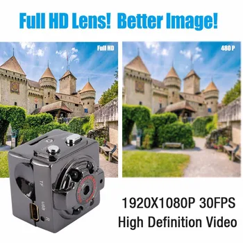 Full HD 1080P Mini aparat de Fotografiat Infraroșu Viziune de Noapte Acasă Supraveghere Auto DVR Portabil de Sport în aer liber de Detectare a Mișcării Micro Camera