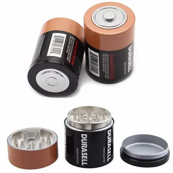 1 buc Creative Baterie de Metal în Formă de Zinc din Aliaj pe bază de Plante Plante medicinale Tutun Tocat Iarbă Spice Fumatul Instrumente