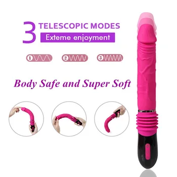 CRDC 10 moduri Telescopic Vibratoare pentru Femei punctul G 7 Viteza de sex Feminin Masturbari Clitoris Stimulator pentru Adulti Jucarii Vibratoare