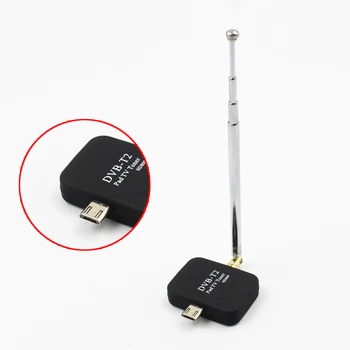 Fierbinte DVB-T2 TV Antena Receptor Digital Micro-USB Tuner pentru Telefonul Mobil Android Pad HD TV Stick cu Antena duala