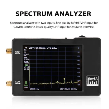 Profesional Mici Analizor de Spectru 2.8 Inch Atingerea Ecranului Analizoare de Spectru cu 100KHz-350MHz de Intrare Gama de Frecvențe