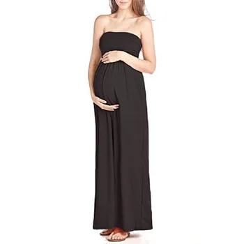 Fără mâneci maternitate rochie de lungime Podea Sarcina rochie rochie de maternitate pentru copil de dus foto de fotografiere tub rochie plus dimensiune halat