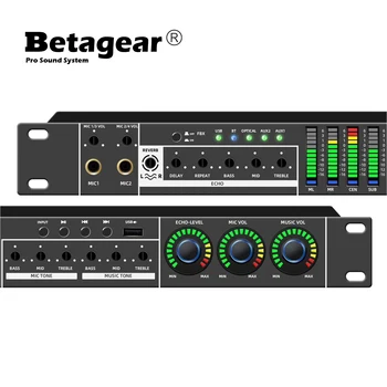 Betagear FX12 Karaoke Procesor Procesor Audio Pre-efecte KTV Profesional Digital Audio Efect de Ecou Procesor