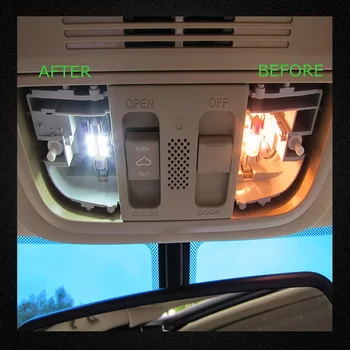 Wolflamp 19Pcs LED-uri Albe Lumini Auto de Interior Pentru perioada 2004-2008 Lexus RX330 RX350 RX400h Harta Lumină plafonieră inmatriculare Bec