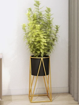 Stil European fier simplu stand de flori de Interior camera de zi etaj tip Chlorophytum verde plantat raft stau de plante de interior