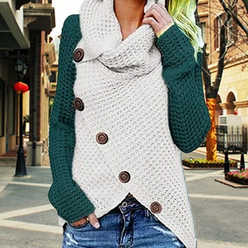Sfit Toamna 2020 Moda Femei Mozaic Tricotate Pulover De Iarna Casual, Pulovere Trage Femme Tricotate Sweter Mujer Haine Noi