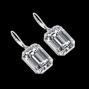 Szjinao Cercei Cu Diamante Pentru Femei De Aur Timp De Bijuterii Acvamarin Argint 925 Cercei Dropshipping 2020