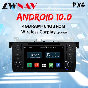 ZWNAV android 10.0 AutoRadio Player Auto Stereo Pentru BMW Seria 3 E46 Multimedia M3 318/320/325/330/335 1998-2005 Navigare GPS