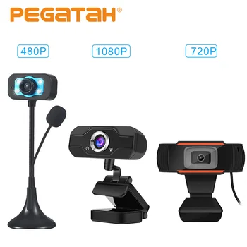 1080P aparat de Fotografiat USB Înregistrare Video Camera Web cu 30 de grade rotative 2.0 HD Webcam Microfon Pentru Calculator PC веб камера