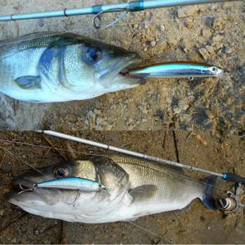 Hunthouse Artist pește pescuit nada 70/80mm 7/8.5 g de greu se scufunda minnow atrage negru acolo vine jerkbait leurre truite pescuit Momeală