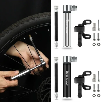 Vest Biking Fietspomp Aluminiu Mini Pompă Voor Fiets MTB Draagbare Pneumatic Mountain Bike Volei Voetbal a pompelor Instrumente