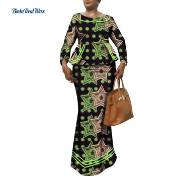 Noul Bazin Riche Femei din Africa de Sus și Fuste Seturi din Africa de Ceară de Imprimare 2 Bucati Fuste Seturi Tradiționale Africane Îmbrăcăminte WY1641