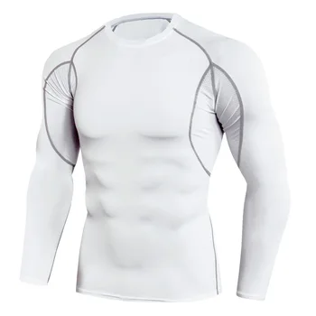 Men ' s T-shirt Haine de Antrenament pentru Bărbați uscare Rapidă Colanti de Formare Întinde Sport în aer liber, care Rulează Barbati Maneca Lunga T-shirt