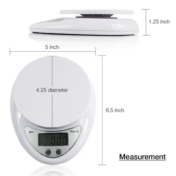 5kg/1g Portabil, cantar Digital cu LED Cantare Electronice Poștale Alimente Măsurarea Greutății Bucătărie Precizie mini electronic scaleLED
