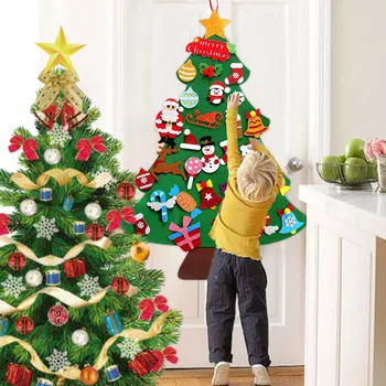 DIY Simțit Ornamente pentru Pomul de Craciun Decoratiuni de Craciun pentru Casa Mos Craciun Copac Deco Noel Anul Nou Cadouri de Crăciun Navidad 2021