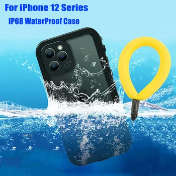 Redpepper Complet Sigilate carcasa Subacvatica Pentru Apple iPhone 12 Pro Max carcasă rezistentă la apă, rezistent la Șocuri Scufundări Cover pentru iPhone 12 Mini