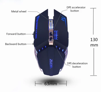 8D 3200DPI gamer Profesionist Mouse de Gaming cu Fir Reglabil Optice LED Soareci de Calculator prin Cablu USB Mouse-ul pentru laptop PC