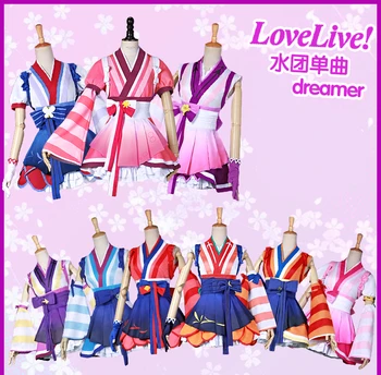 Dragoste Live! Soare Aqours Dia Chika Hanamaru Kanan Mari Ohara Riko Sakurauchi Ruby Deja Ai visător kimono cosplay costum