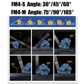 Comutare Săgeată/Hexagon Sudare Magnet Comutator pornit/Oprit Puternic Multi-unghi de Sudare Titularul Două Dimensiuni FM3 FM4 S/M