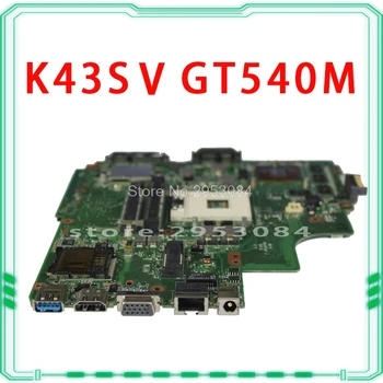 Placa de baza Laptop Pentru Asus K43SJ K43SV A43S X43S K43SM bord Principal HM65 N12P-GS-A1 REV3.0 GT540M 1GB USB3.0 DDR3 VRAM complet