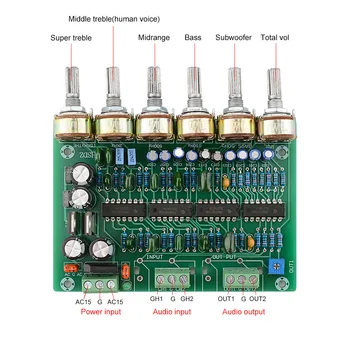AIYIMA HIFI Pasionat de Preamplificator Amplificator de Sunet Bord Două Canale Stereo Sunet Volum EQ Control Preamp