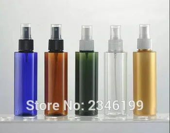 150ML Plastic Sticla cu Pulverizator Plat Shouder model, Colorate de Plastic Cosmetice Parfumuri Recipient PET Gol de Ambalare Sticla, 25pcs/lot