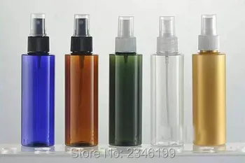 150ML Plastic Sticla cu Pulverizator Plat Shouder model, Colorate de Plastic Cosmetice Parfumuri Recipient PET Gol de Ambalare Sticla, 25pcs/lot