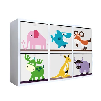 Oxford Pânză de Animale Broda Cutie de Depozitare pentru Copii Cheltuieli de Depozitare Coș de Jucării de Stocare Cuburi de Organizator pentru Copii Toy Chest