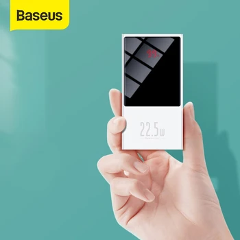Baseus Mini Power Bank 10000mAh Încărcare Rapidă Powerbank Display Digital Extern Portabil Încărcător de Baterie Pentru Xiaomi iPhone