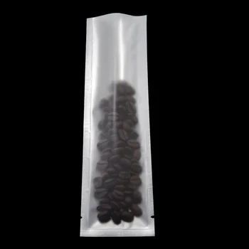 6.5*22cm Deschide partea de Sus din Plastic transparent Ambalare Pungi termosudabil Pur Folie de Aluminiu Ambalaj Saci de boabe de Cafea Pulbere Pachet