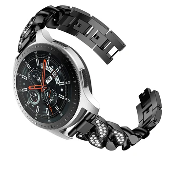 Înlocuire Curea de ceas Pentru Samsung Galaxy Watch 46mm SM-R800 Smartwatch Lățime de bandă de 22mm Watchband cu Stras Bratara