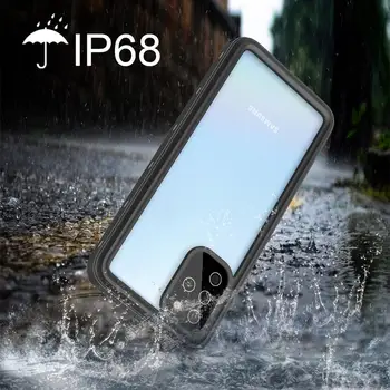 IP68 rezistent la apa Caz Pentru Samsung Nota 10, 20 Pro 8 9 360 Protector de Acoperire shell pentru Galaxy S20 ultra S9 S10 Plus Dovada de Apă coque