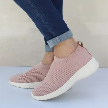 2020 Femeie Adidași Pantofi de Moda Casual Respirabil Nu-alunecare Femeie Vulcaniza Pantofi de sex Feminin Aer ochiurilor de Plasă de Dantelă-up rezistente la Uzură Pantofi
