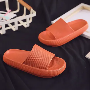 Whoholl Brand Interior Moale, Confortabil Papuci Bărbați Femei Non-alunecare de Baie Acasă Pantofi Plat EVA Talpa Groasă Slide-uri pentru Femei Sandale