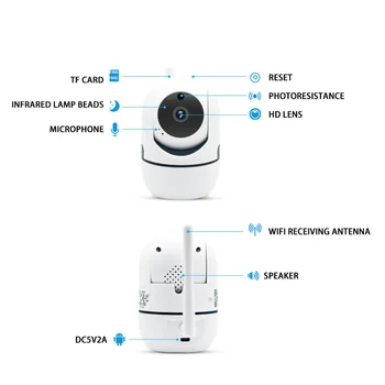 720 / 1080P Mini Camera Ip Wireless Wifi Wireless Camere de Securitate Pentru Acasă de Securitate Cctv Camera de Supraveghere Usb Camera Casa