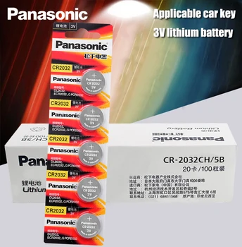 Panasonic Original 100buc/lot cr 2032 Butonul Baterii 3V Monedă cu Litiu Baterie Pentru Ceas de Control de la Distanță Calculator cr2032