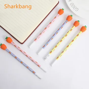 2020 2021 Sharkbang 6 buc/Pachet Desene animate Morcov HB Creion din Lemn Cu Radiera Student Studiu Creion Creioane de Desen Papetărie Kawaii