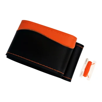 Orange DIY 38cm Volan Masina Acoperire Anti-uzura, Anti-alunecare pe Volan Autocolant Manșon Protector Capac Universal Auto-styling