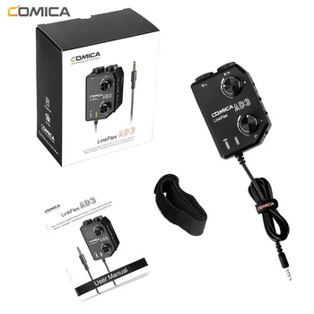 COMICA AD3 2 Canale XLR/3.5 mm Microfon Preamplificator Mixer pentru aparatele foto DSLR camere Video iPhone, iPad, Mac și Android Smartphone-uri