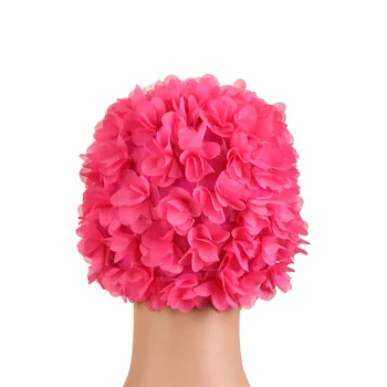 Vintage Florale Doamnelor Femeie Capac De Înot Petală Retro Înot Pălărie De Flori Cască De Baie Atractiv Pălărie