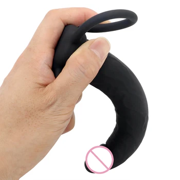 VATINE Silicon Adult Produse Portabil Dubla Penetrare Anal, Dop de Fund Penisului Penis artificial Jucarii Sexuale pentru Femei 5.5