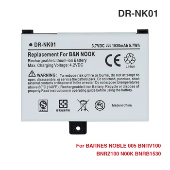 OHD Original, Baterie de Mare Capacitate DR-NK01 Pentru barnes noble 005 BNRV100 BNRZ100 N00K BNRB1530 BNRB45426101 530mAh